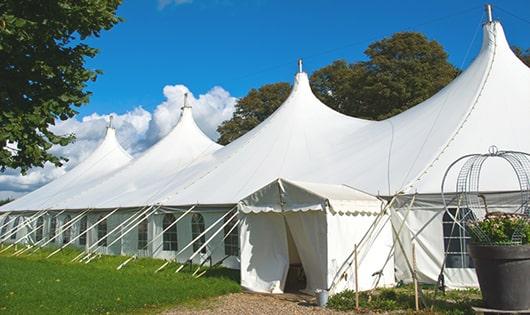 portable restrooms arranged for a special event, providing quick and easy access for attendees in Chiloquin, OR